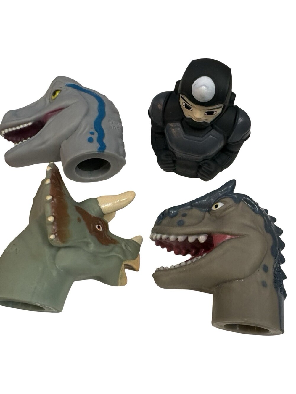 Small Lot Mini Dinosaur Heads Finger Puppet Dinosaur Finger Toys - Picture 8 of 8